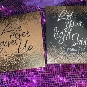 Inspirational Gold and Black Wall Art Set